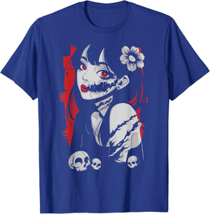 Horror Anime Manga Japan Kawaii Goth Gifts Women Kid T-Shirt - T-Shirt | Royal