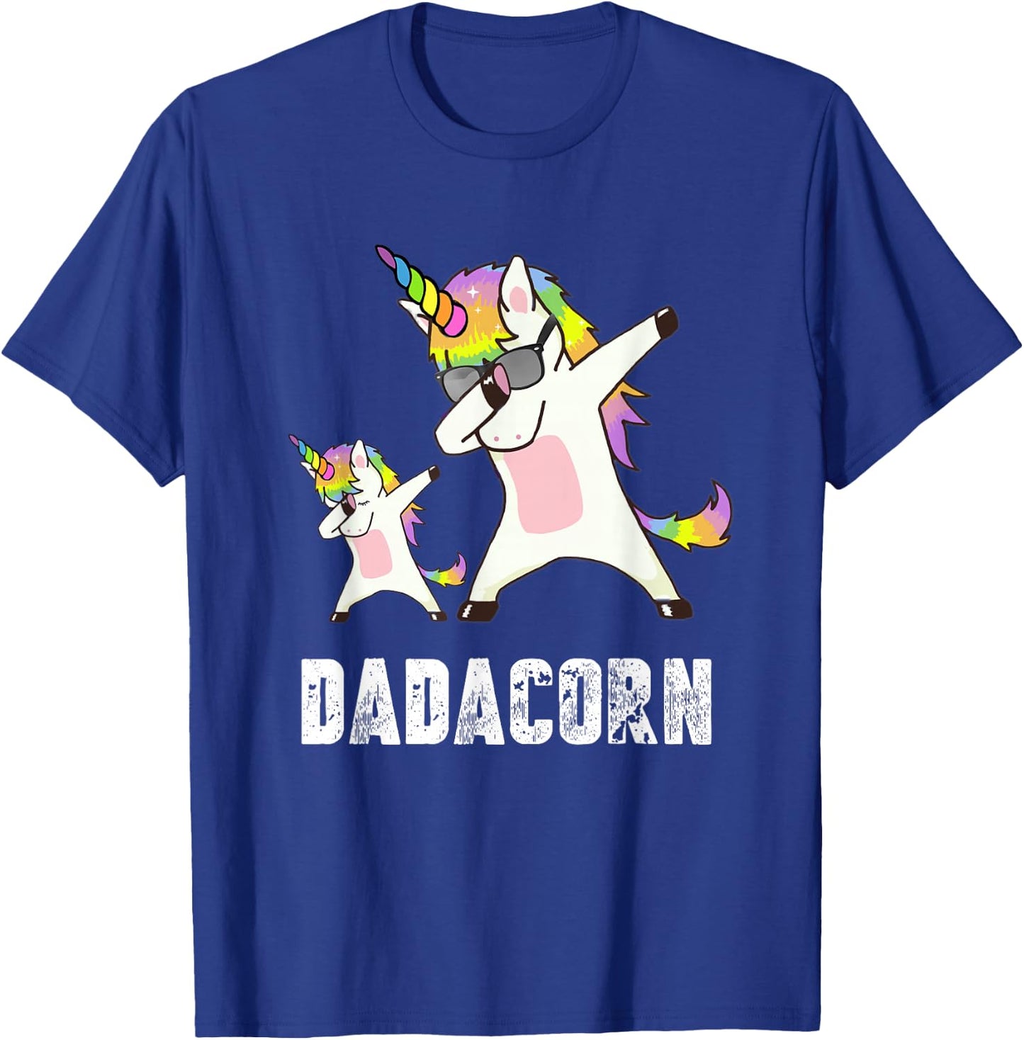 Dadacorn Shirt Unicorn Dad and Baby - Best Father T-Shirt - T-Shirt | Royal