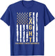 USA Gold Flag Childhood Cancer Awareness Month September T-Shirt - T-Shirt | Royal