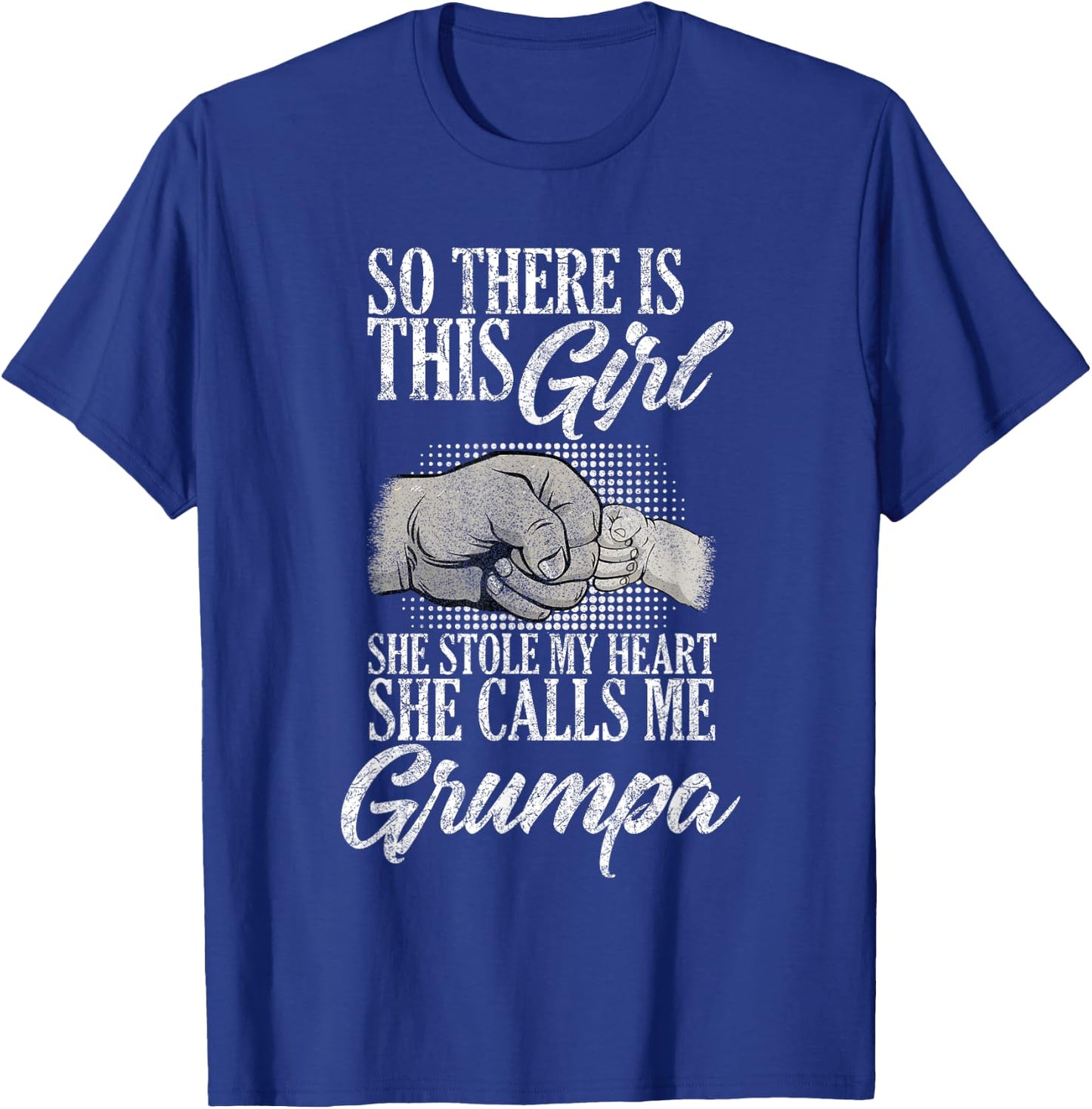 funny Father's Day for Grumpa from Daughter girl to grandpa T-Shirt - T-Shirt | Royal