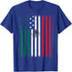 Mexican American Flag Kids Men Women Mexico Independence Day T-Shirt - T-Shirt | Royal