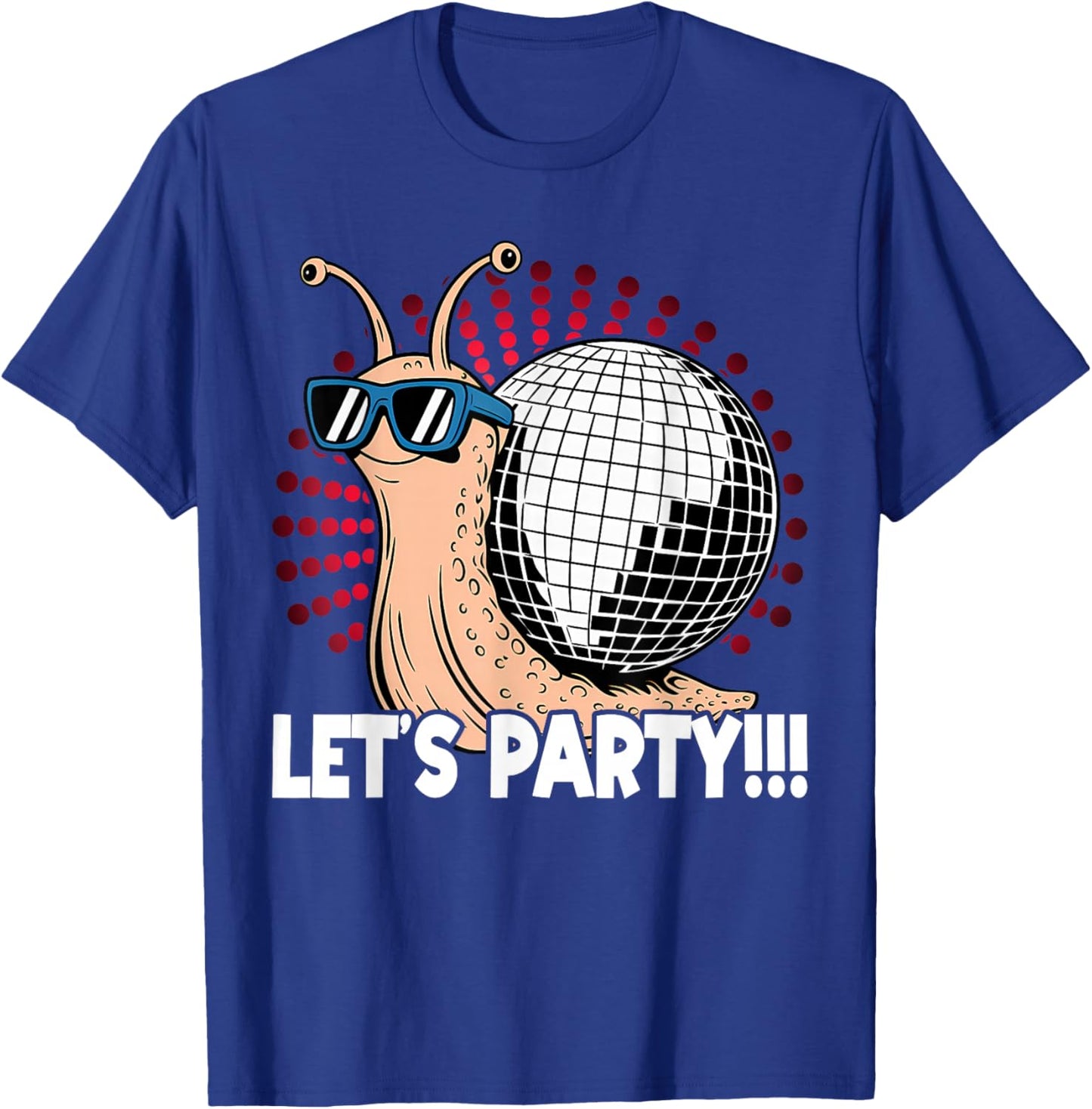 Snail Disco Lover - Party - Disco Ball T-Shirt - T-Shirt | Royal