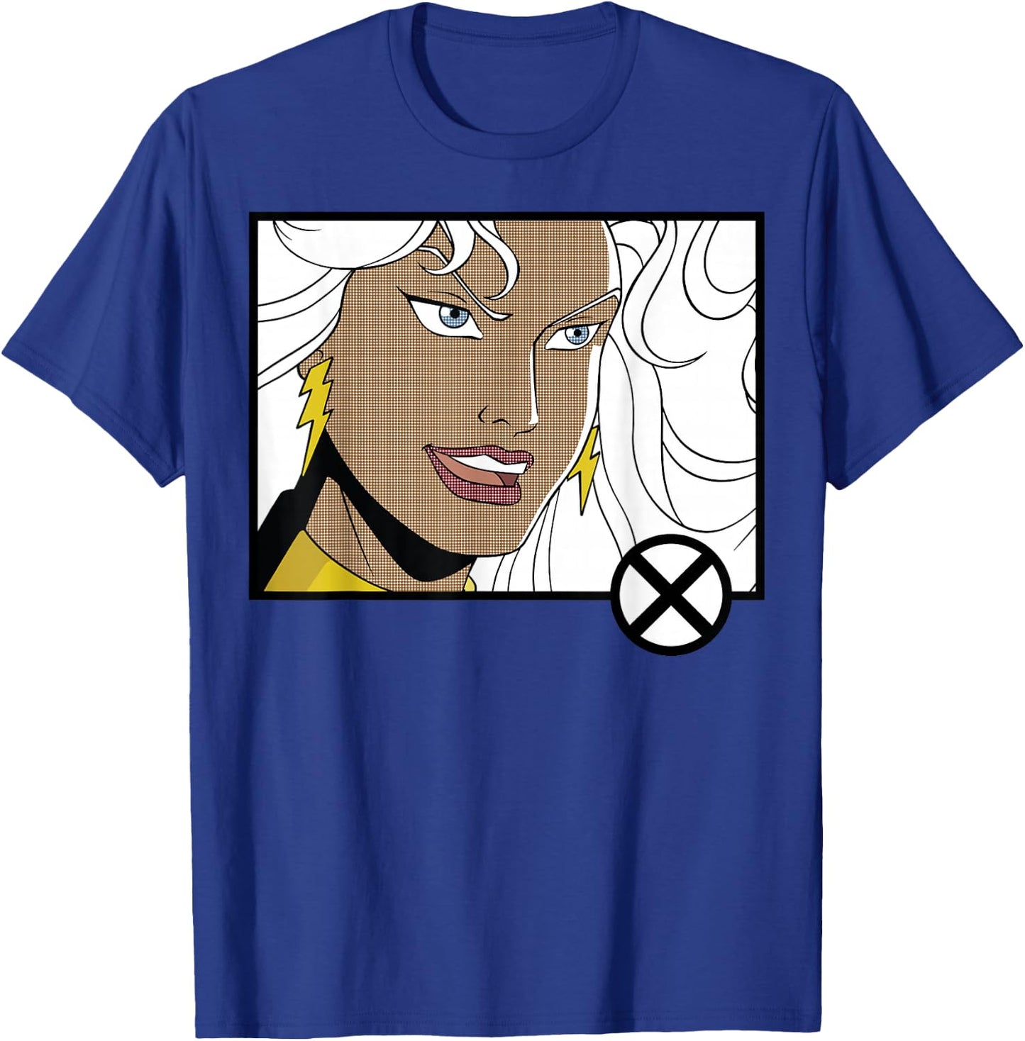 Marvel X-Men Storm Head Shot Panel T-Shirt - T-Shirt | Royal