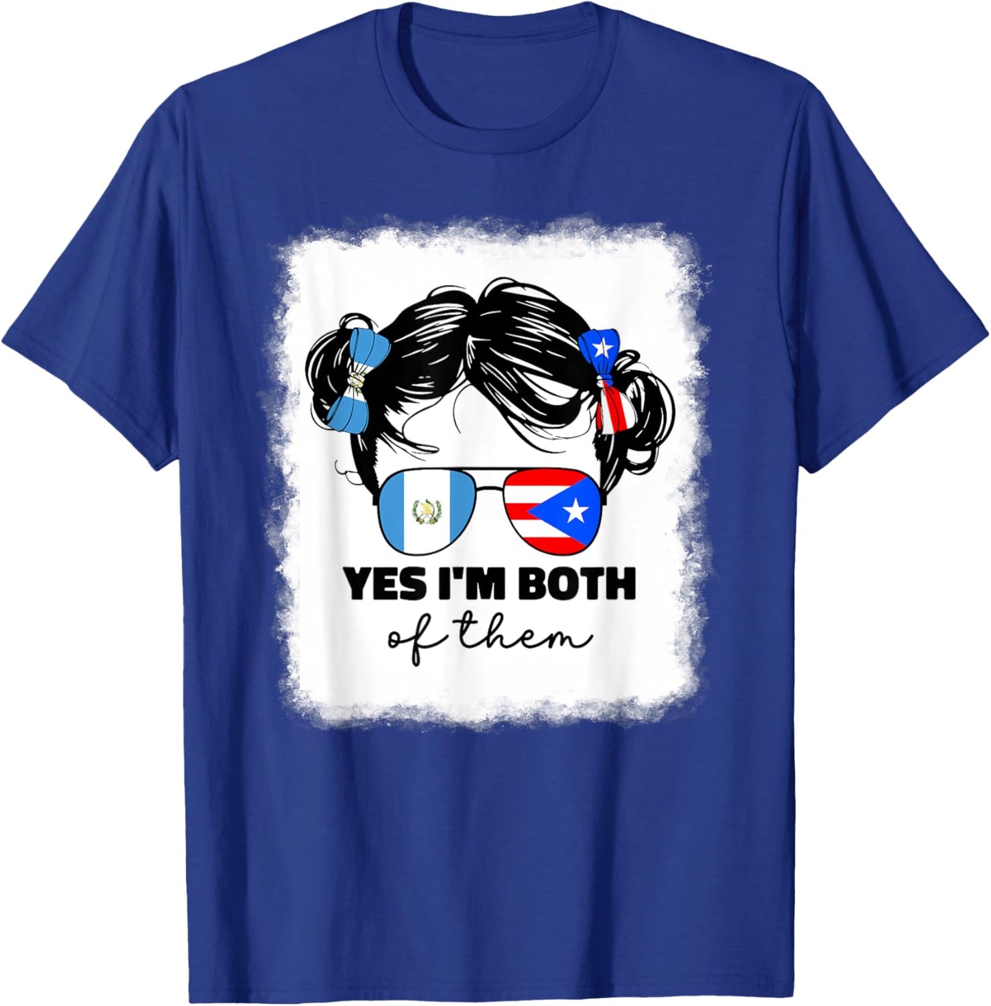 Guatemalan And Puerto Rican Rico Guatemala Flag Kids Girls T-Shirt - T-Shirt | Royal