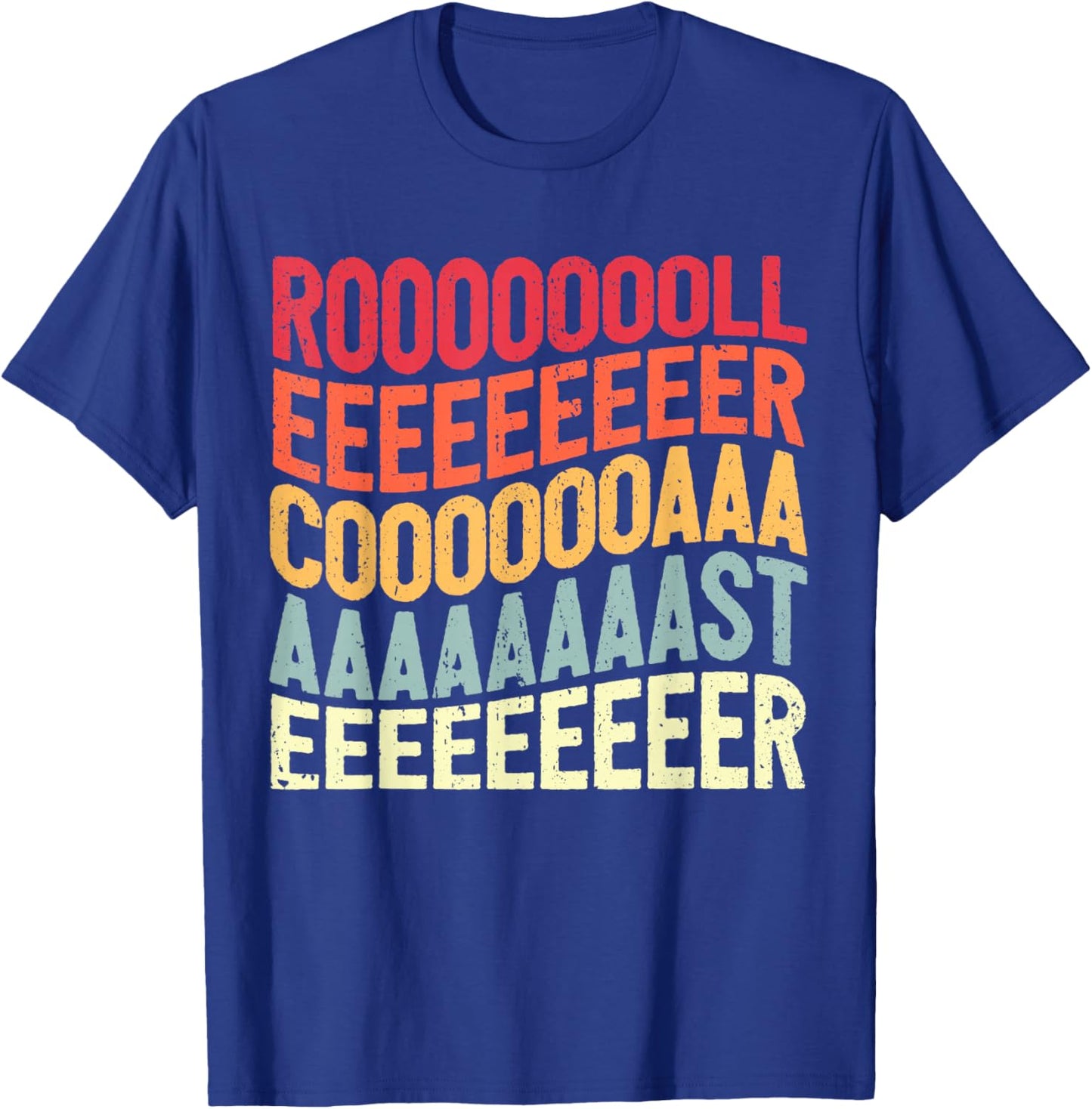 Vintage Rollercoaster I Screaming Roller Coaster T-Shirt - T-Shirt | Royal