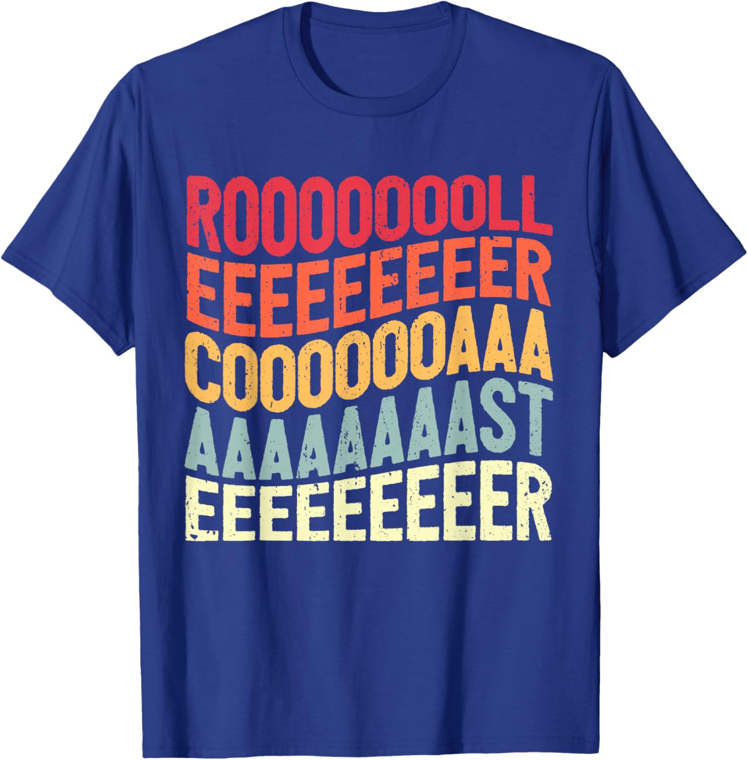 Vintage Rollercoaster I Screaming Roller Coaster T-Shirt - T-Shirt | Royal