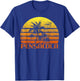 Vintage Retro Beach Vacation Pensacola FL Sunset Men Women T-Shirt - T-Shirt | Royal