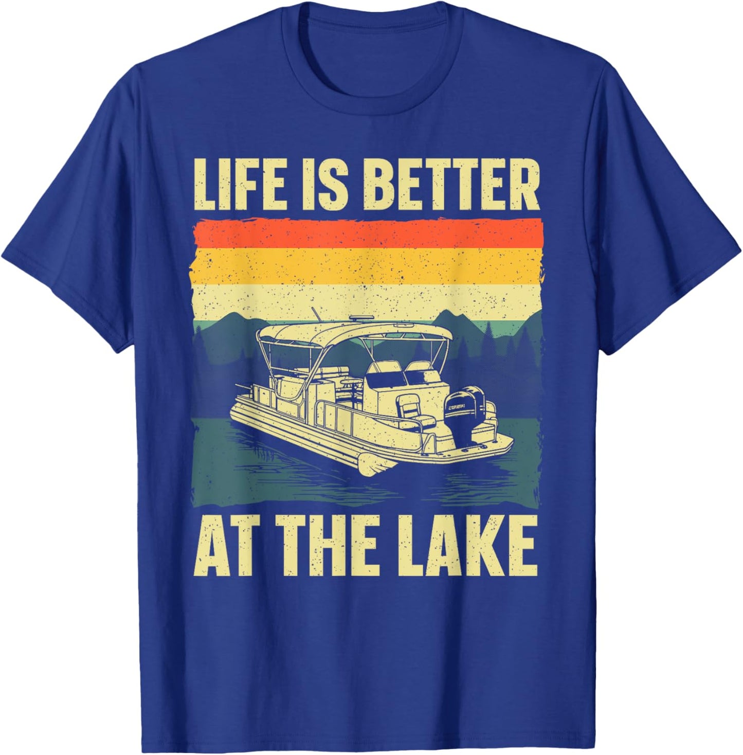 Funny Pontoon Boat Art Women Pontoon Boat Captain T-Shirt - T-Shirt | Royal