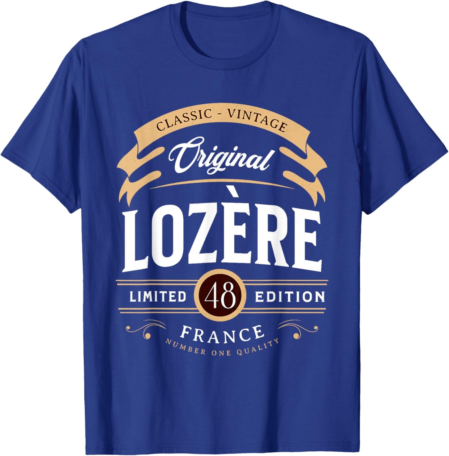 Vintage Lozère France , Black, S T-Shirt - T-Shirt | Royal