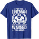 Football lineman Im the lineman your coach warned you about T-Shirt - T-Shirt | Royal