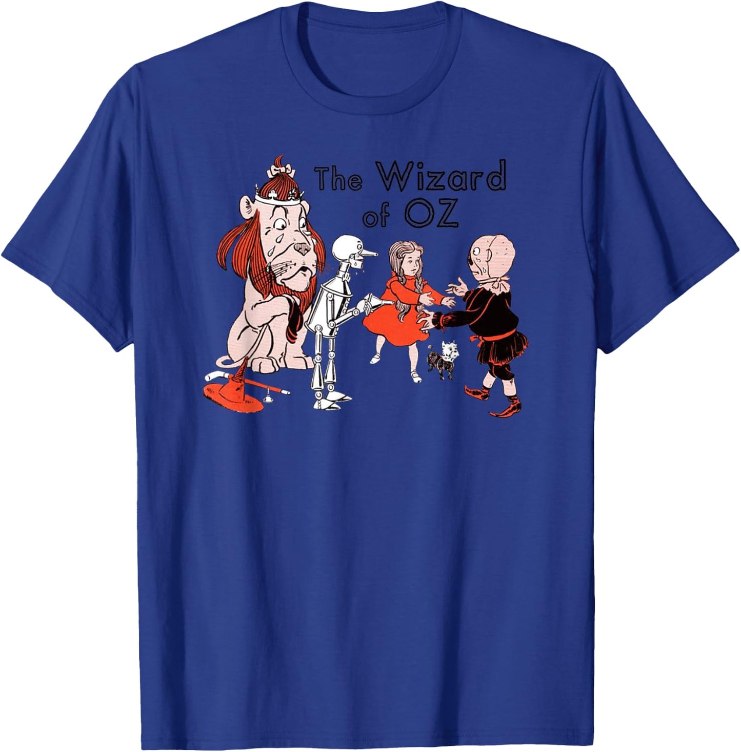 Retro Classic The Wizard of OZ Cowardly Lion & Scarecrow T-Shirt - T-Shirt | Royal