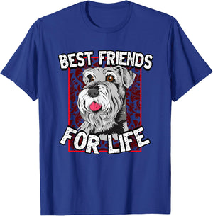 Miniature Schnauzer Best Friends Dog Schnauzer Lover Women Kids T-Shirt - T-Shirt | Royal