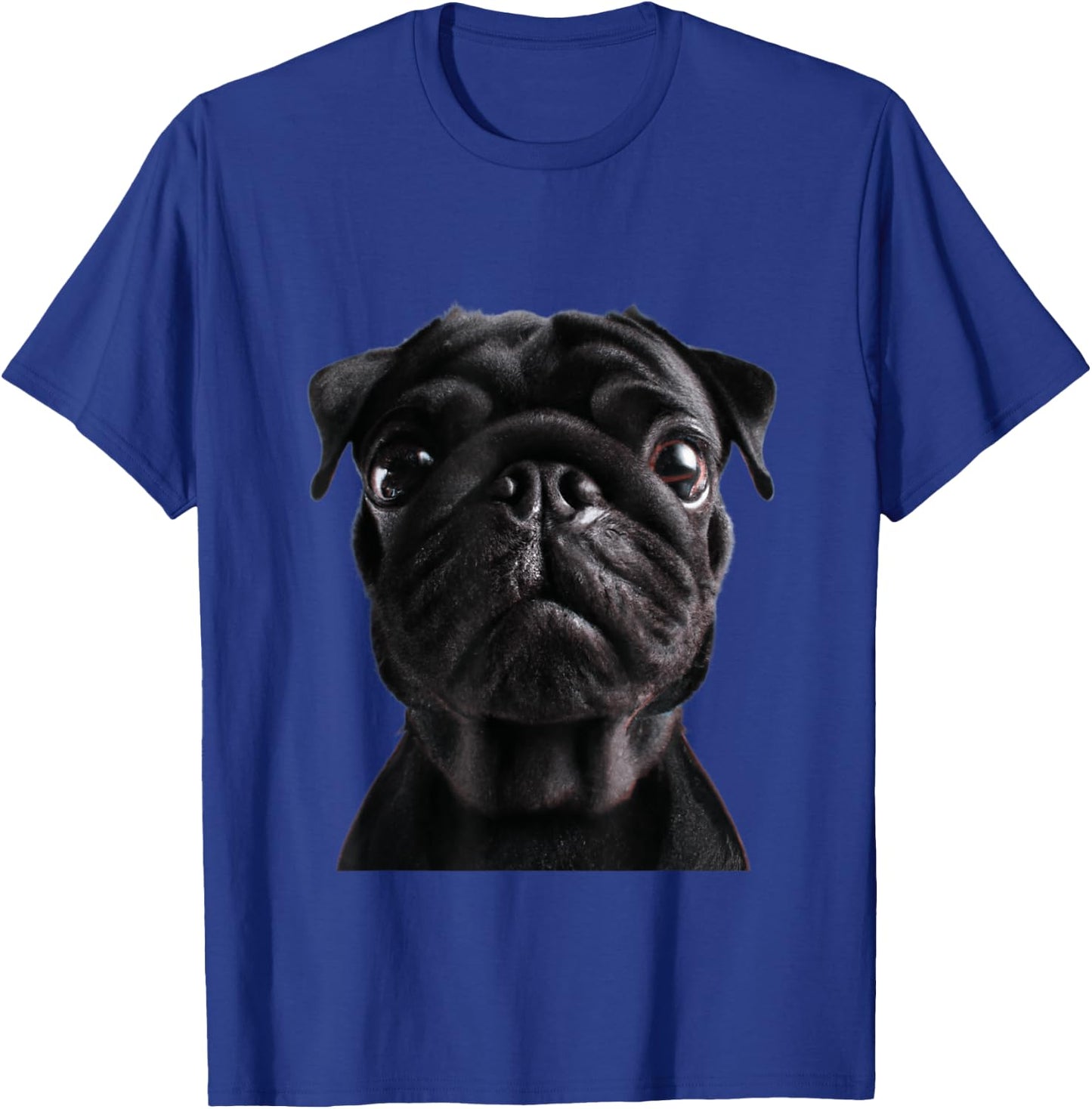 Pug Face for Dog Mom Dad Dad Funny Cute Black Pug Women Kids T-Shirt - T-Shirt | Royal