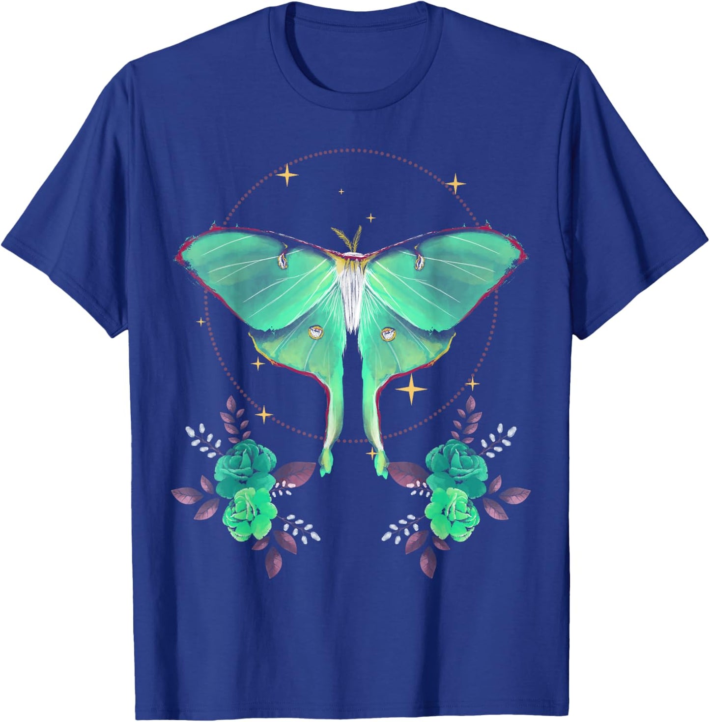 Cute Luna Moth Beautiful Butterfly Insect Lover Themed T-Shirt - T-Shirt | Royal