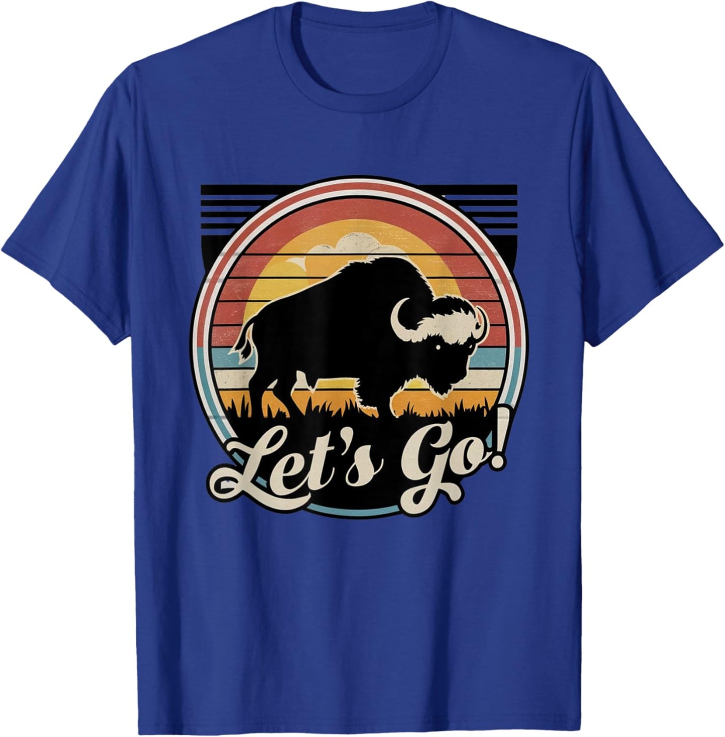 Let's Go Buffalo New York WNY BFLO Vintage T-Shirt - T-Shirt | Royal