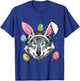 Easter Bunny Wolf Funny Easter Wolf T-Shirt - T-Shirt | Royal