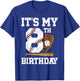 My 8th Birthday Baseball Boy Eight Year Old Baseball Player T-Shirt - T-Shirt | Royal