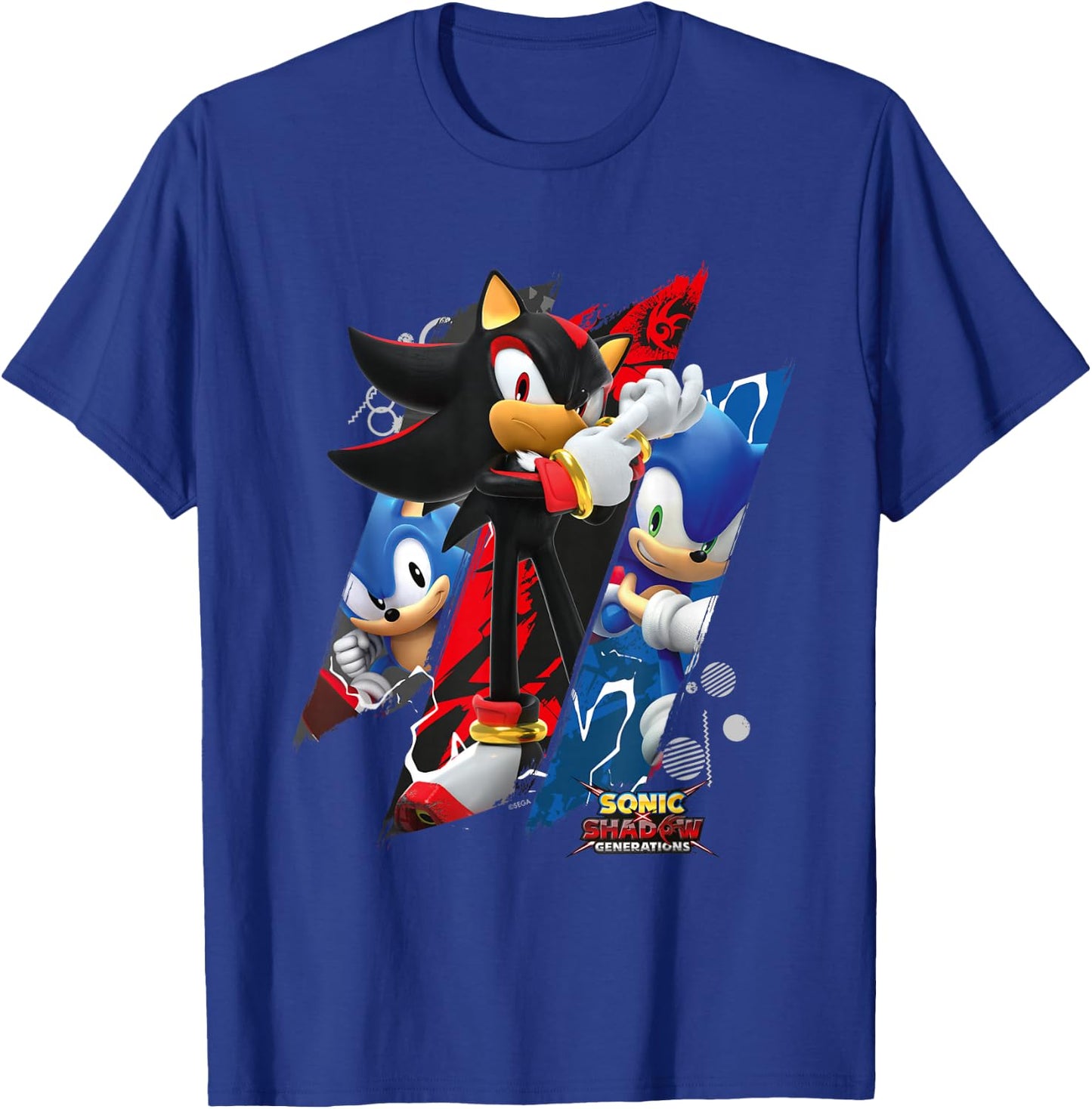 Sonic the Hedgehog, Sonic X Shadow Generations - Trio T-Shirt - T-Shirt | Royal
