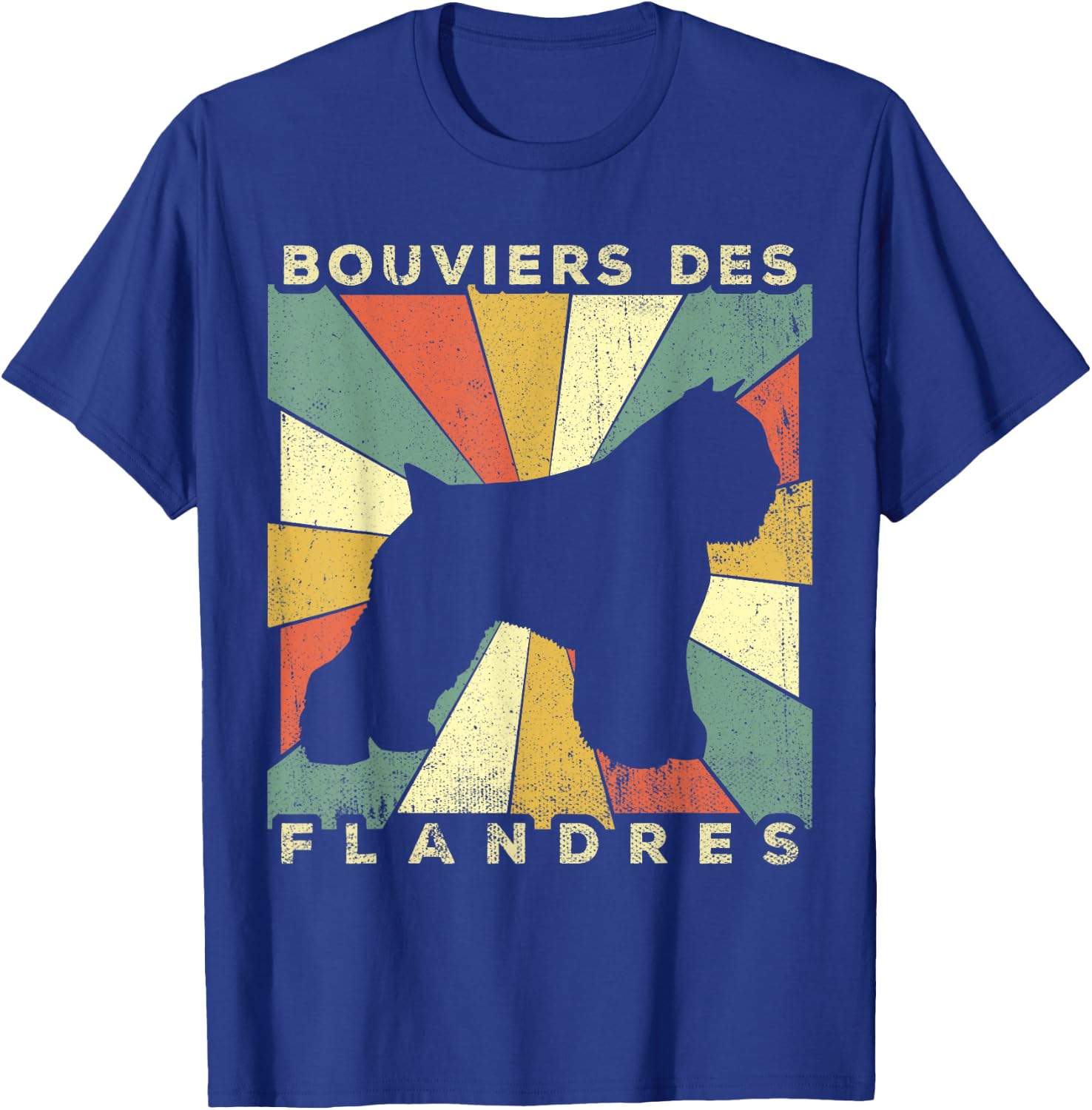 Bouviers des Flandres Dog Retro 70s Vintage Gift Women Girls Kids T-Shirt - T-Shirt | Royal