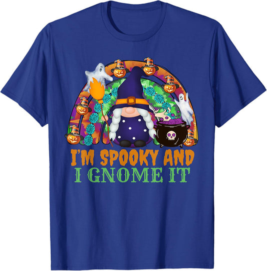 Funny Halloween Gnome I’m Spooky And I Gnome It T-Shirt - T-Shirt | Royal