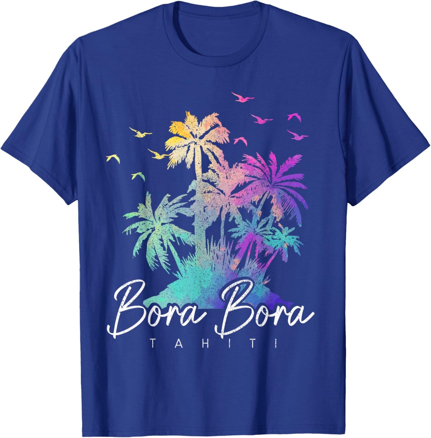 Bora Bora Tahiti Beach Vacation Vintage Souvenir T-Shirt - T-Shirt | Royal