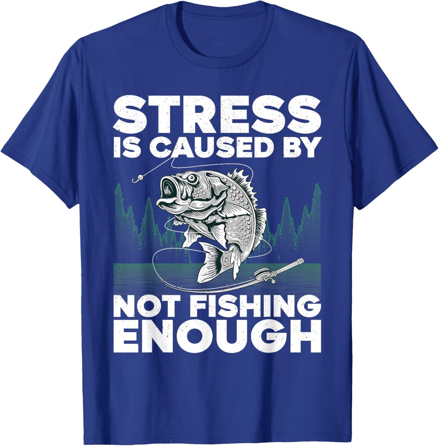 Funny Fishing Design Women Bass Fly Fishing Lovers T-Shirt - T-Shirt | Royal