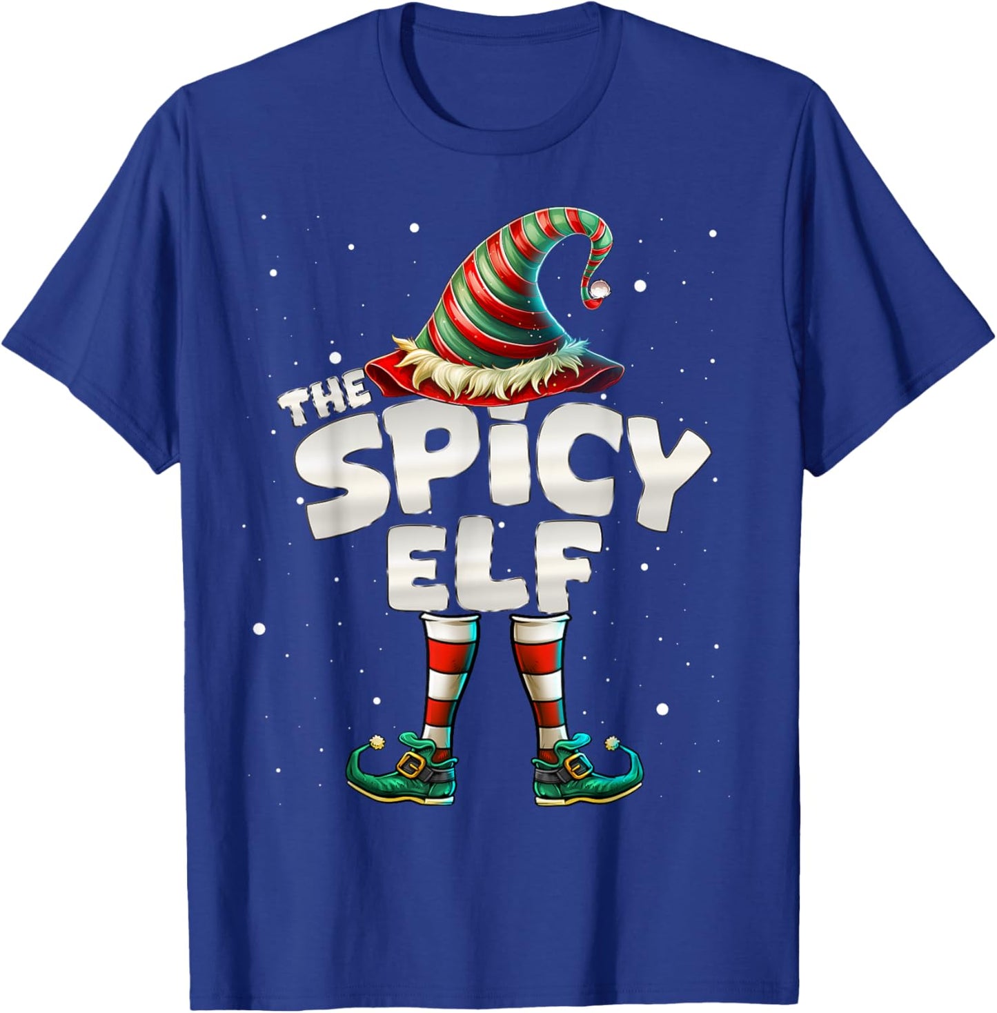 Spicy Elf Family Matching Group Christmas T-Shirt - T-Shirt | Royal