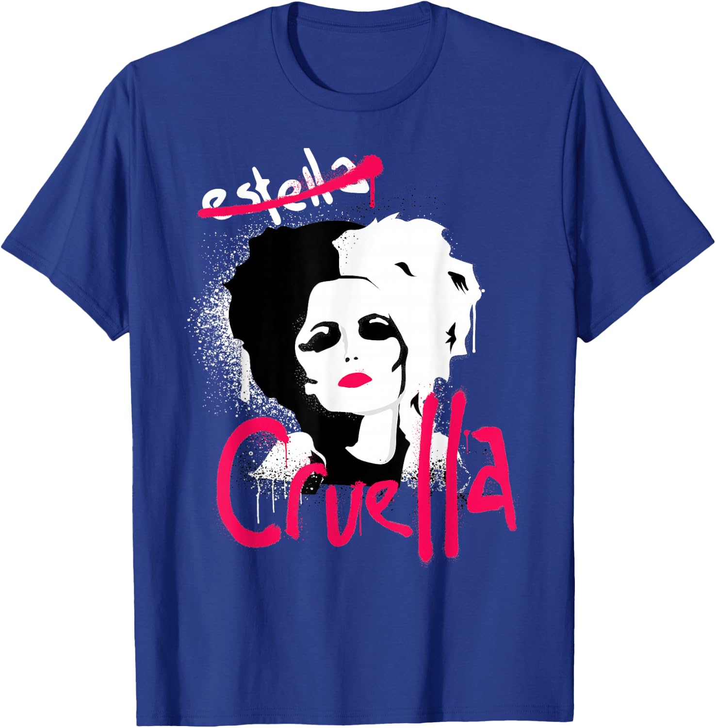 Disney Cruella Estella Punk Rock Spray Paint T-Shirt - T-Shirt | Royal