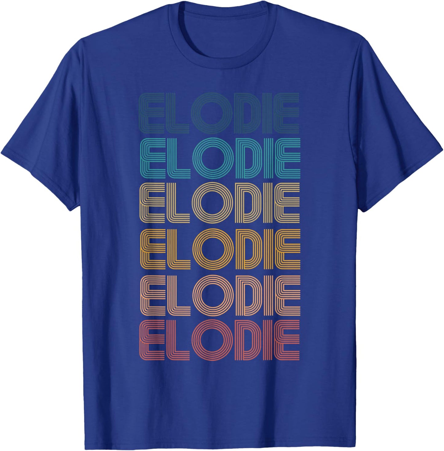 Retro Vintage ELODIE Classic Name Cool 80s 90s T-Shirt - T-Shirt | Royal