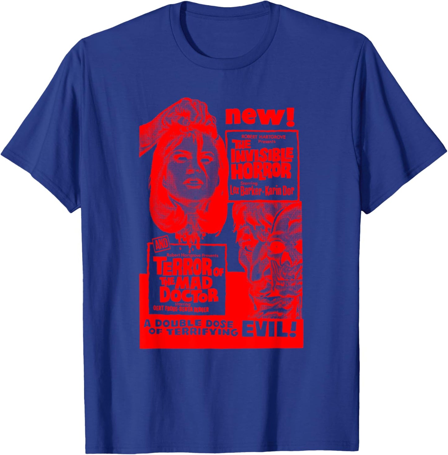 Classic Halloween Monster Poster Horror Movie T-Shirt - T-Shirt | Royal