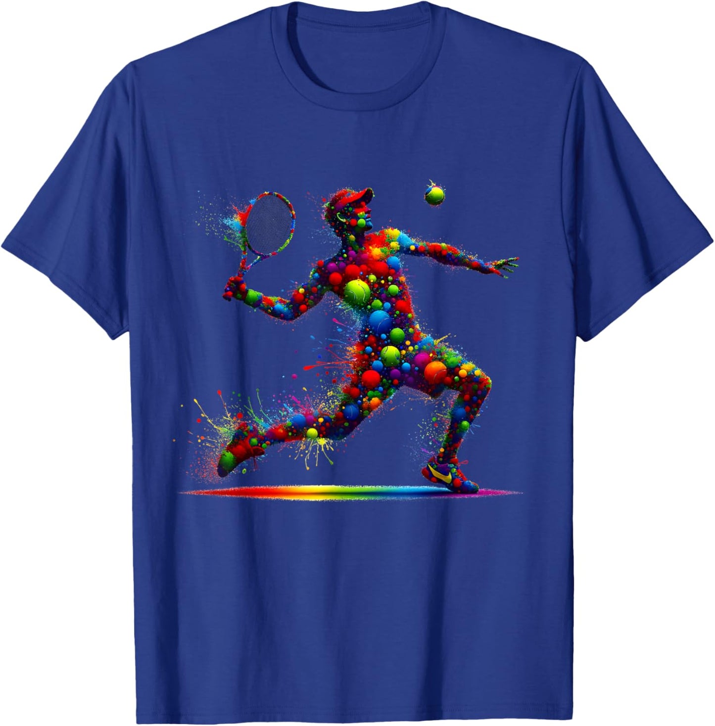 Tennis Player Kids Youth Men Boys T-Shirt - T-Shirt | Royal