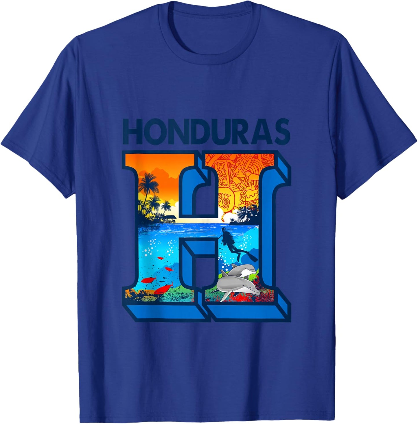 Honduras H T-Shirt - T-Shirt | Royal