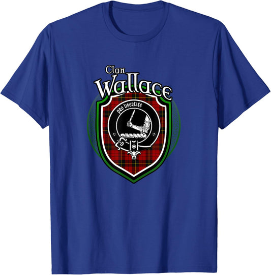 Wallace Clan Wappen | Schottischer Clan Wallace Familienabzeichen T-Shirt - T-Shirt | Royal