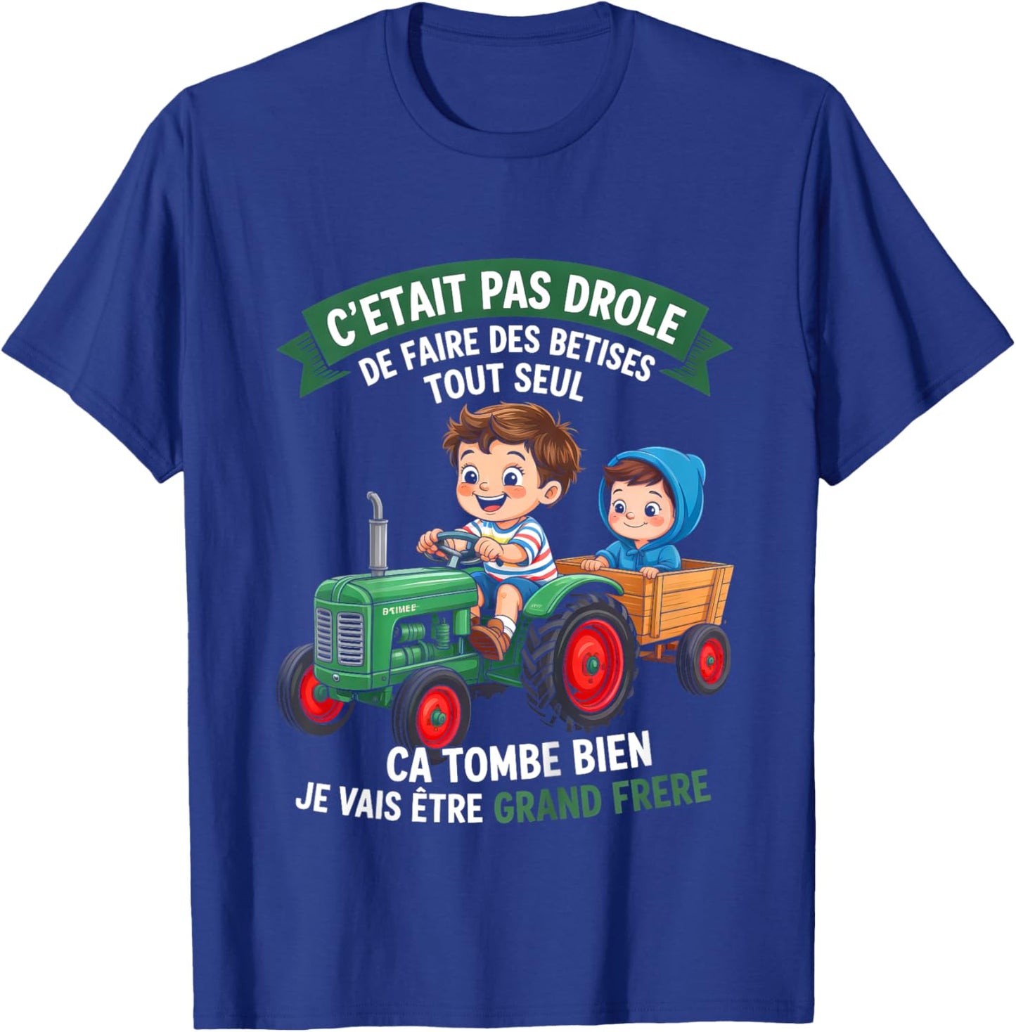 Child Child Big Brother on Mission - Announcement Pregnancy Boys T-Shirt - T-Shirt | Royal