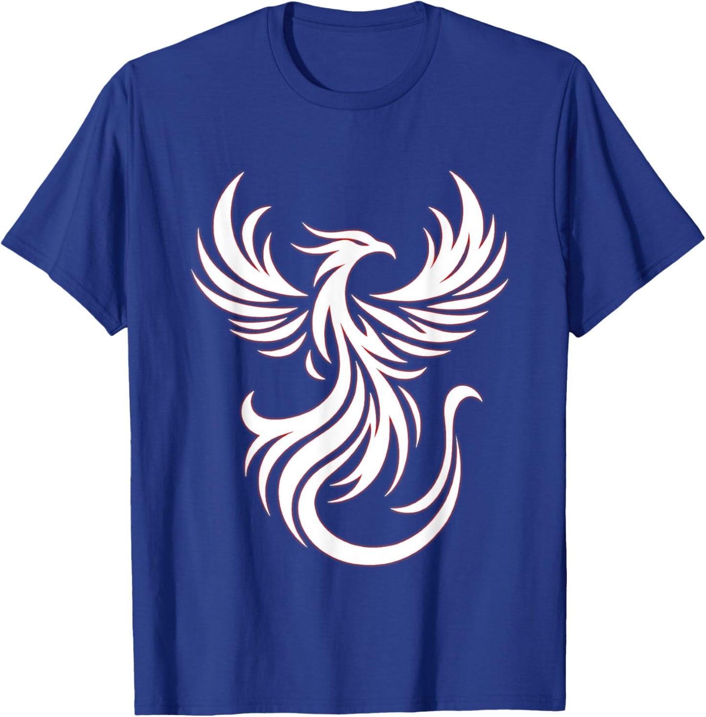 Classic Phoenix Bird Fantasy Phoenix Flame Artwork Firebird T-Shirt - T-Shirt | Royal