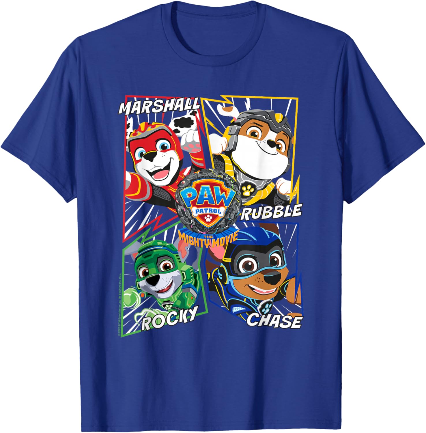 PAW Patrol: The Mighty Movie Comic Action T-Shirt - T-Shirt | Royal