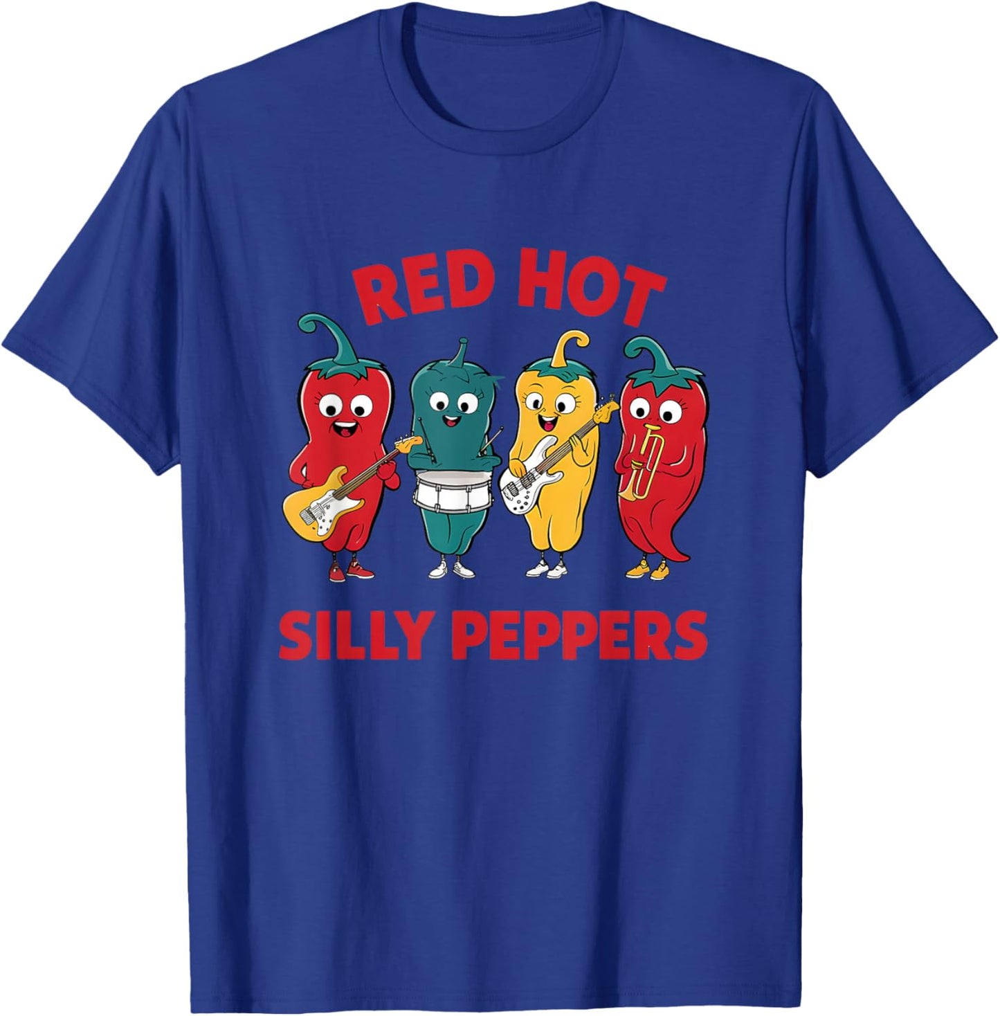 Red Hot Silly Peppers T-Shirt - T-Shirt | Royal