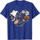 Halloween Doodle Heart Cute Halloween Costume Ghost Funny T-Shirt - T-Shirt | Royal