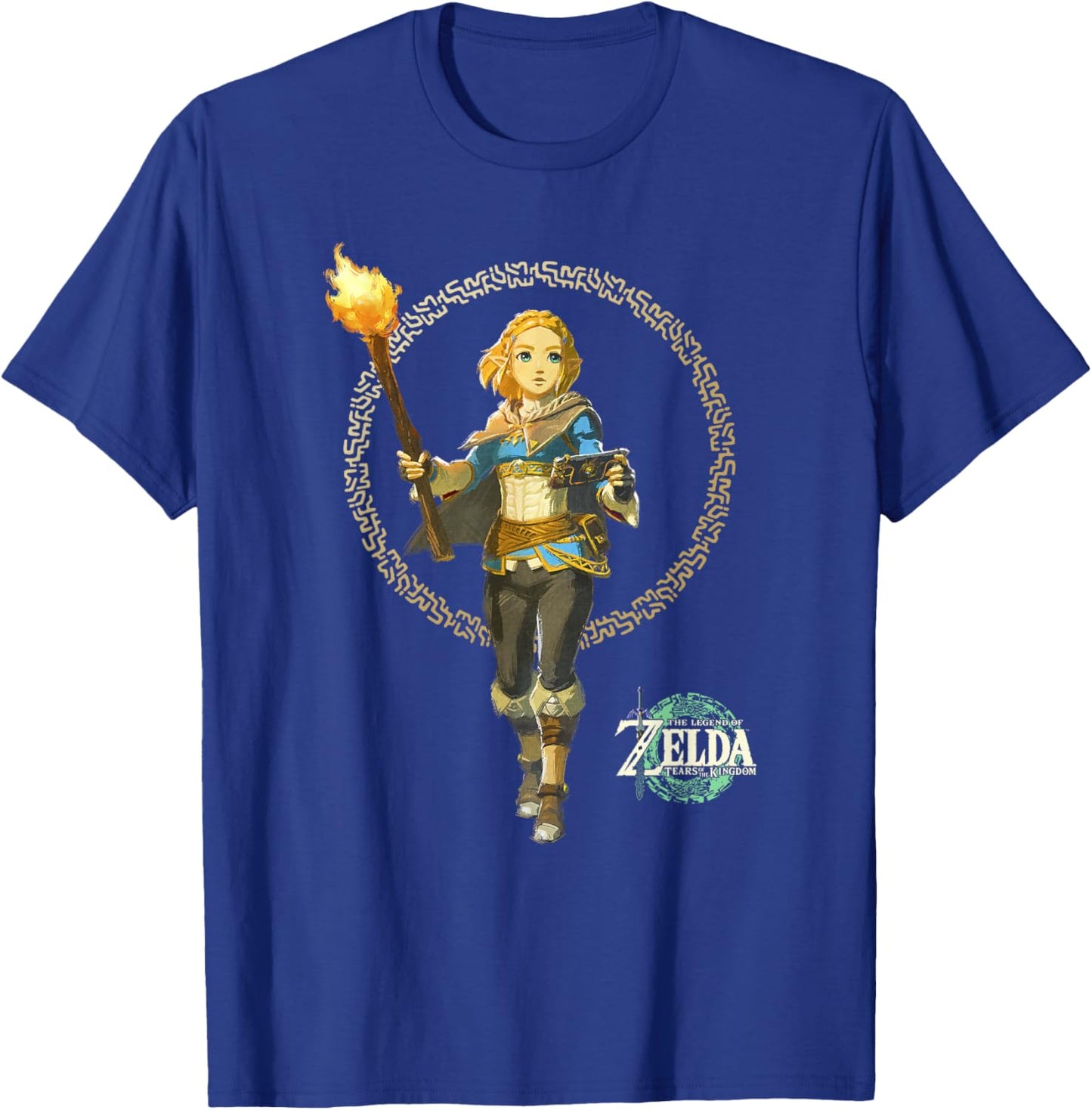The Legend of Zelda Tears Of The Kingdom Zelda Runes Circle T-Shirt - T-Shirt | Royal