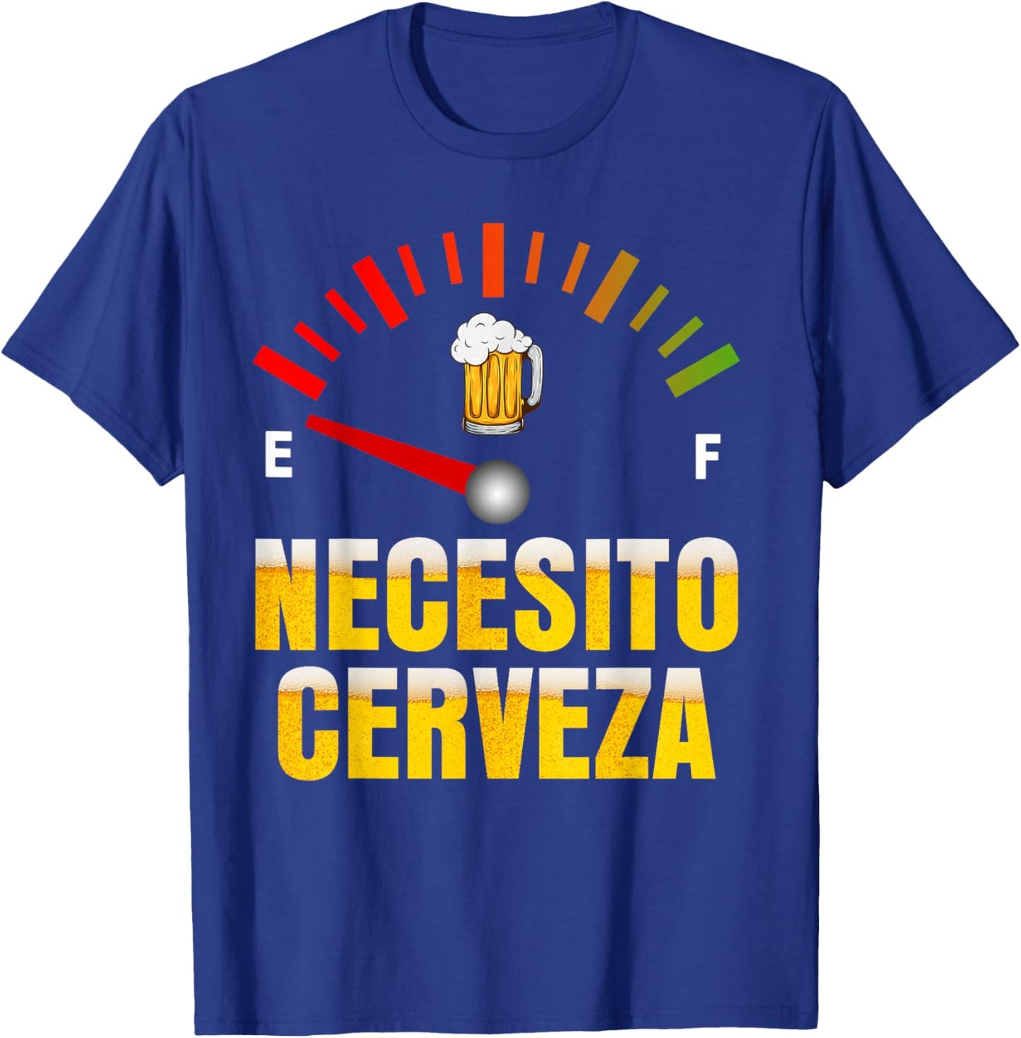 Necesito Cerveza I Need Beer in Spanish Mardi Gras Bbq Party T-Shirt - T-Shirt | Royal