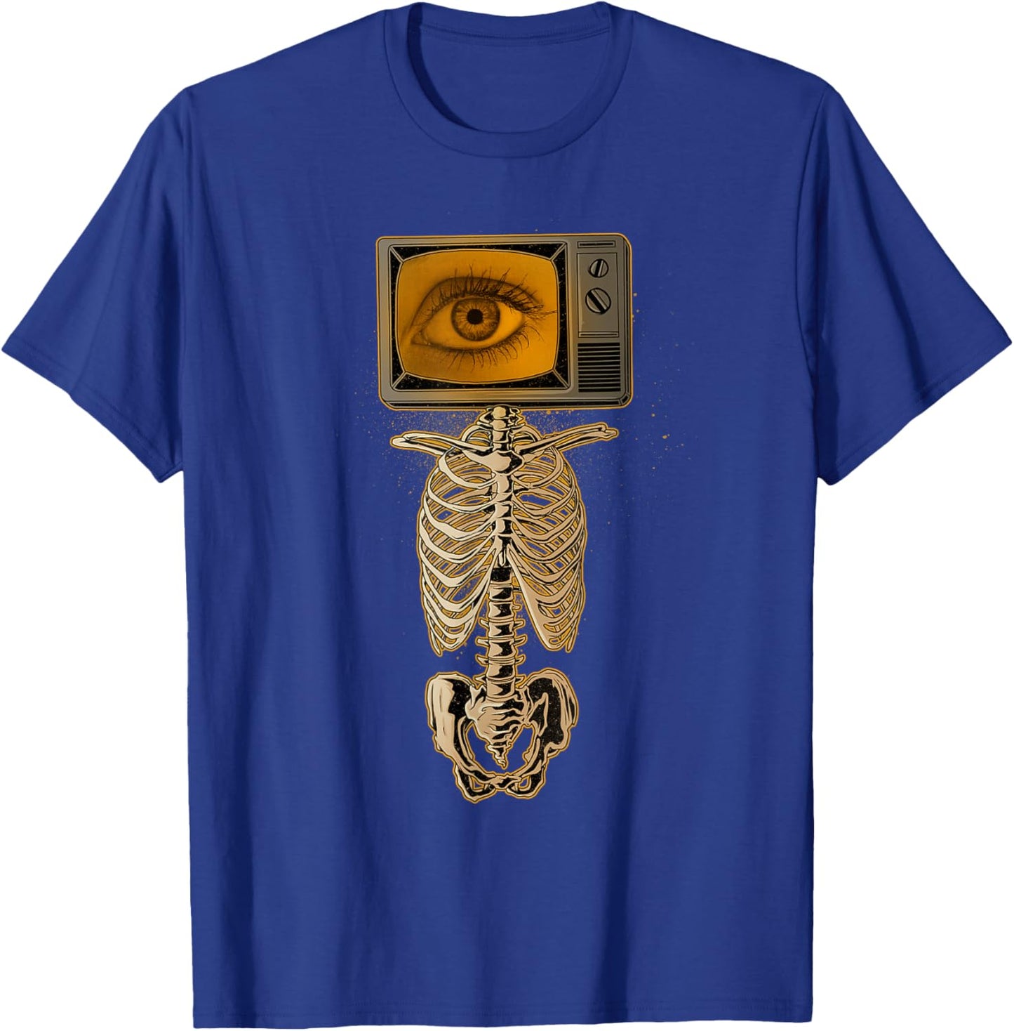 Weirdcore Skeleton TV Head Cosplay X-ray Radiology Tech T-Shirt - T-Shirt | Royal