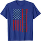 Vintage Foxbody American Flag Stang Muscle Car Gift T-Shirt - T-Shirt | Royal