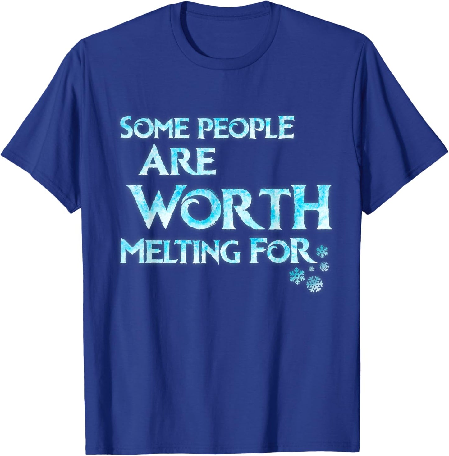 Some People Are Worth Melting For Funny Kids Cosplay Outfit T-Shirt - T-Shirt | Royal