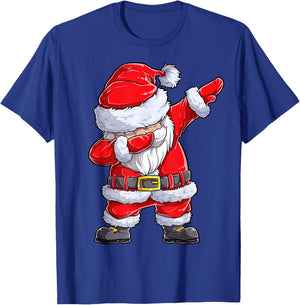 Christmas Boys Dabbing Santa Claus Girls Funny Xmas Dab Cute T-Shirt - T-Shirt | Royal