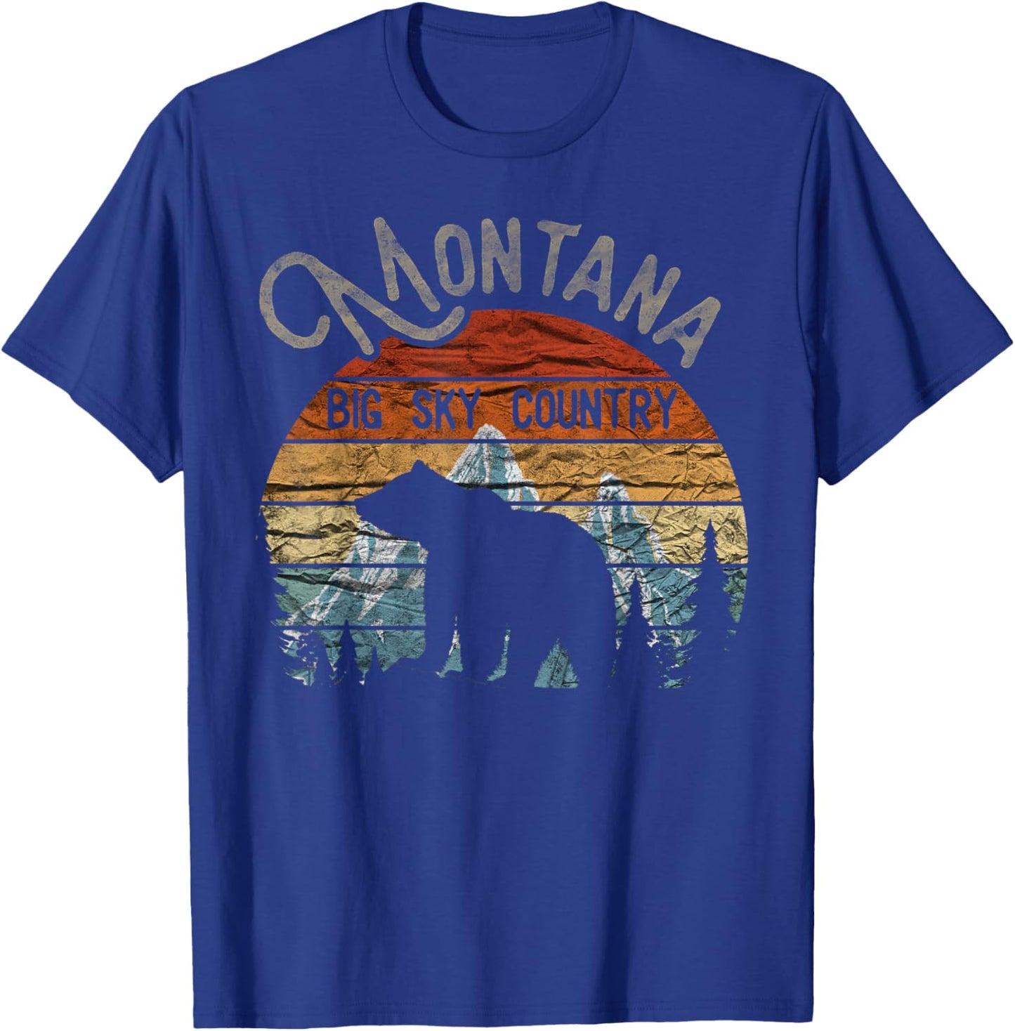 Montana Treasure State Big Sky Country The last Best Place T-Shirt - T-Shirt | Royal