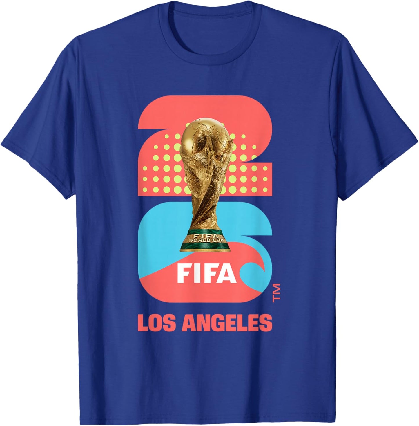 FIFA World CUP26 Los Angeles Trophy Color T-Shirt - T-Shirt | Royal