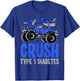 Kids Type 1 Diabetes Awareness Month Monster Truck T-Shirt - T-Shirt | Royal
