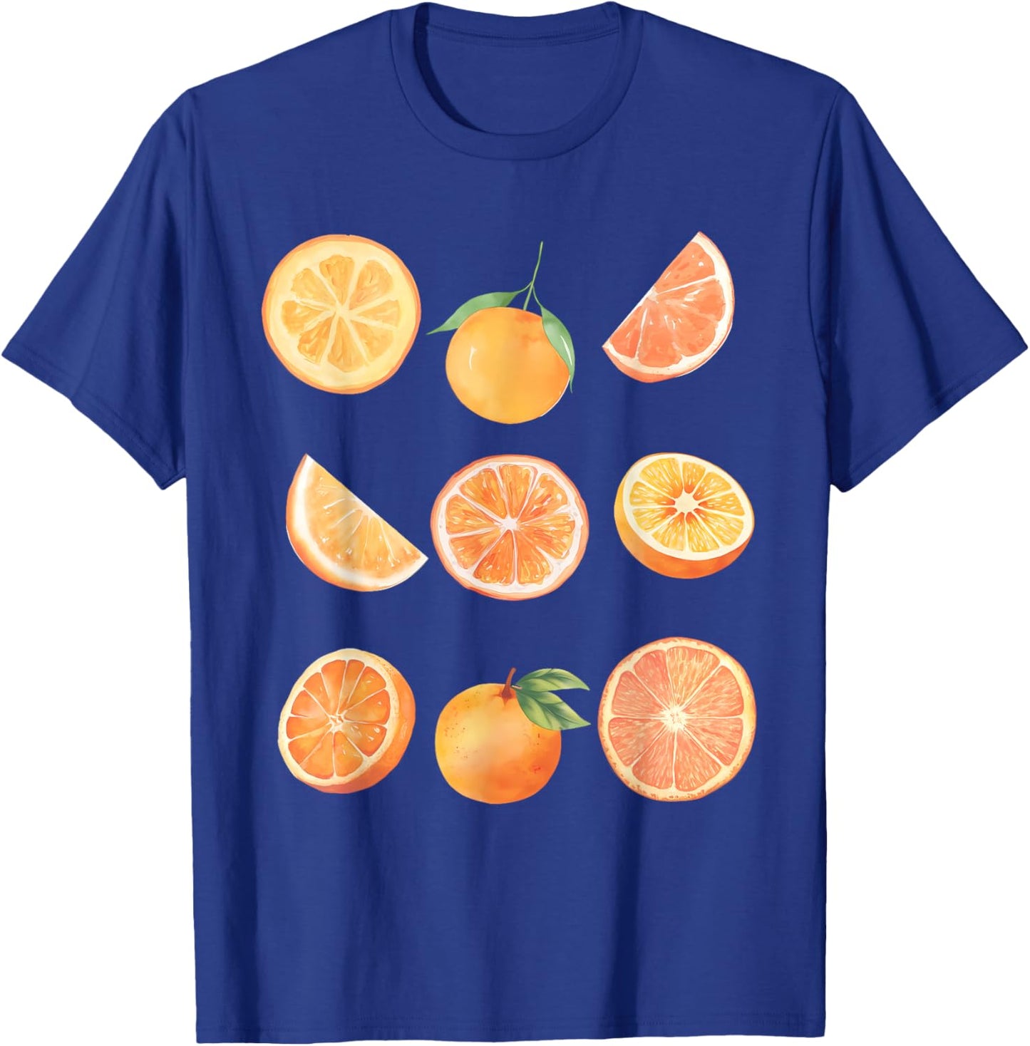 Vintage Graphic Fruit Orange Aesthetic Boho Juicy Men Women T-Shirt - T-Shirt | Royal