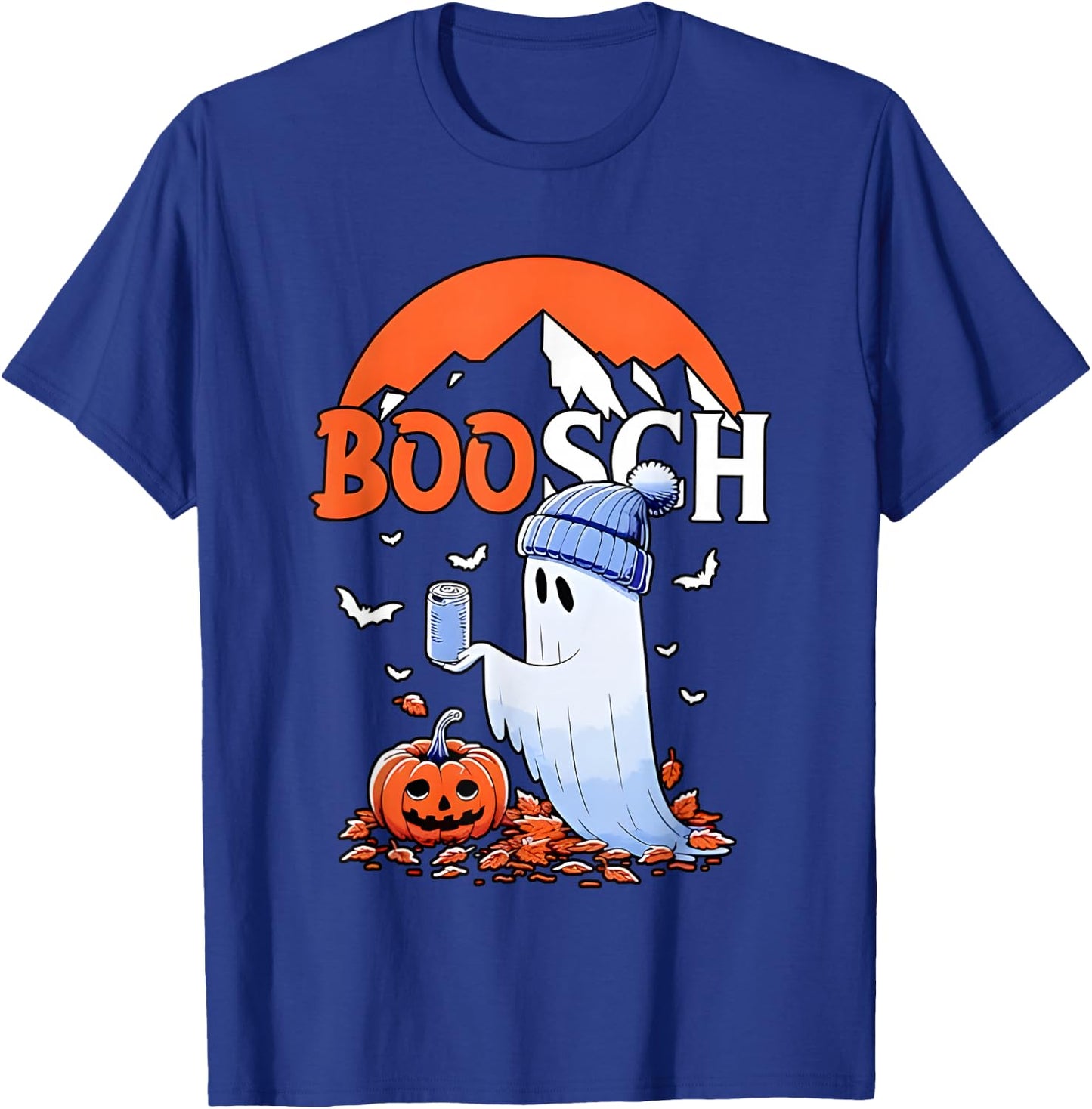 Ghost Boosch Beer Halloween T-Shirt - T-Shirt | Royal