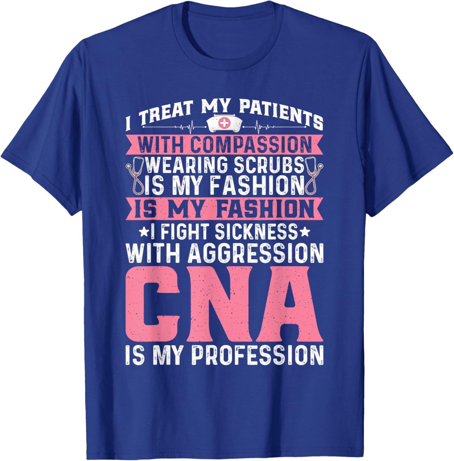 CNA Shirts Gifts Women Co. CNA Certified Nurse Assistant T-Shirt - T-Shirt | Royal